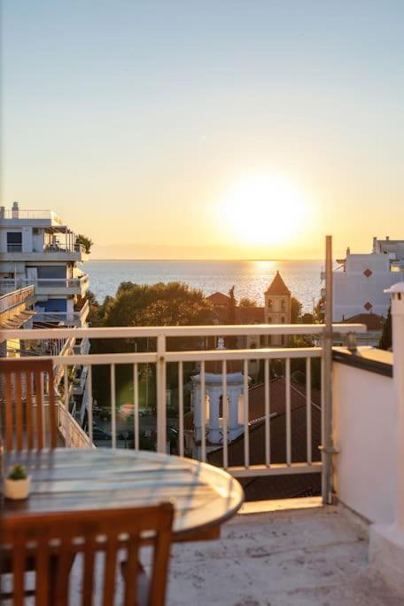 Ferienwohnung Sea View Sunset Penthouse Thessaloniki Exterior foto